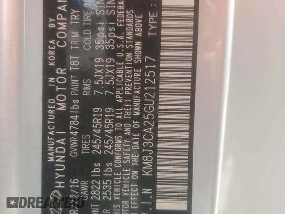 ✅ 2016 Hyundai Tucson Sport • VIN: KM8J3CA25GU212517 • Lot: 81848625. Listed on Copart with 106,472 mi. Free auction sales archive from the USA and detailed vehicle history report at DreamBid. Image 14.