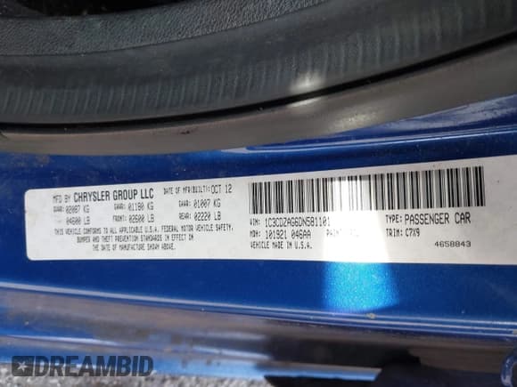 ✅ 2013 Dodge Avenger SE V6 • VIN: 1C3CDZAG6DN581101 • Лот: 41584637. Опубликован ранее на IAAI с пробегом 135 284 миль. Бесплатный доступ к архиву аукционных продаж из США и подробный отчёт об истории автомобиля на DreamBid. Изображение 9.