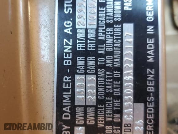 ✅ 1986 Mercedes-Benz 420 SEL • VIN: WDBCA35D8GA273147 • Lot: 86555544. Wystawiony na Copart z przebiegiem 111 782 mil. Bezpłatny archiwum sprzedaży aukcyjnych z USA i szczegółowy raport historii pojazdu na DreamBid. Zdjęcie 12.