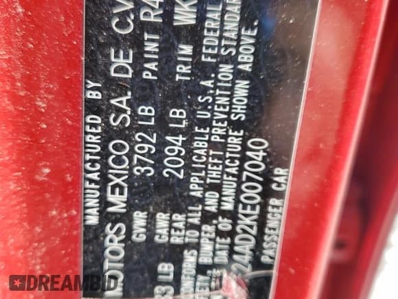 ✅ 2019 Kia Forte LXS • VIN: 3KPF24AD2KE007040 • Lot: 85861405. Wystawiony na Copart z przebiegiem 51 970 mil. Bezpłatny archiwum sprzedaży aukcyjnych z USA i szczegółowy raport historii pojazdu na DreamBid. Zdjęcie 12.