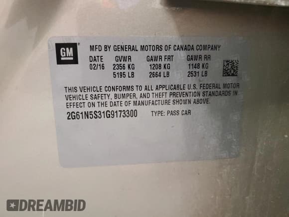 ✅ 2016 Cadillac XTS Luxury Collection • VIN: 2G61N5S31G9173300 • Лот: 84648415. Опубликован ранее на Copart с пробегом 77 411 миль. Бесплатный доступ к архиву аукционных продаж из США и подробный отчёт об истории автомобиля на DreamBid. Изображение 12.