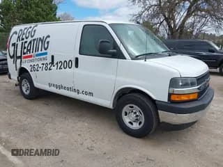✅ 2021 Chevrolet Express Cargo • VIN: 1GCWGAF75M1194461 • Lot: 42122648. Listed on IAAI with 64,047 mi. Free auction sales archive from the USA and detailed vehicle history report at DreamBid. Image 1.