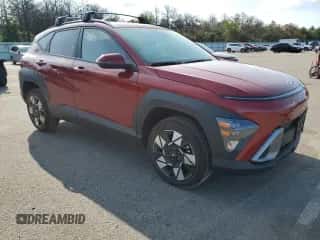 2024 Hyundai Kona SEL with VIN KM8HBCAB5RU087197, listed as a Copart auction lot 68521834 with 6,357 mi miles and Salvage title. Bid and sale history available at DreamBid. Image 4.