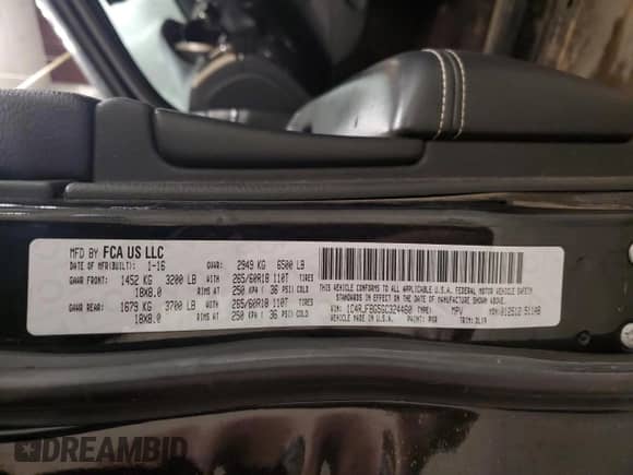 2016 Jeep Grand Cherokee Limited с VIN 1C4RJFBG5GC324460, выставлен на аукционе Copart как лот 86407205 с пробегом 165 502 миль миль и Списание • Salvage title. История ставок и продаж доступна на DreamBid. Изображение 13.