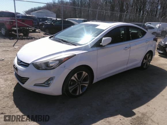 ✅ 2015 Hyundai Elantra Sport • VIN: KMHDH4AH2FU282449 • Lot: 36138179. Listed on IAAI with 114,368 mi. Free auction sales archive from the USA and detailed vehicle history report at DreamBid. Image 2.