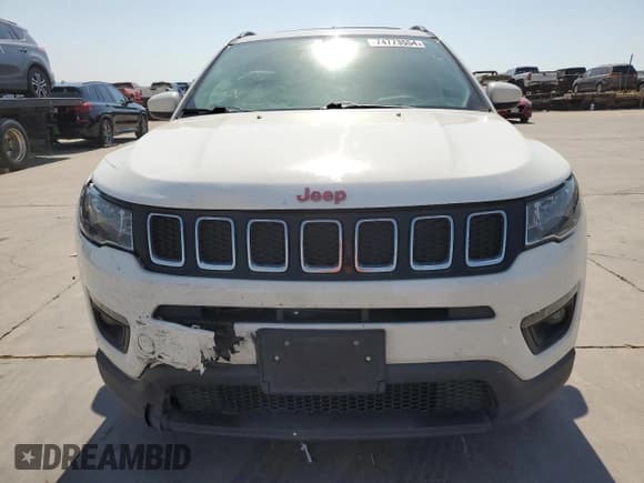 ✅ 2020 Jeep Compass Latitude • VIN: 3C4NJCBB7LT169197 • Lot: 74773554. Listed on Copart with 107,814 mi. Free auction sales archive from the USA and detailed vehicle history report at DreamBid. Image 5.