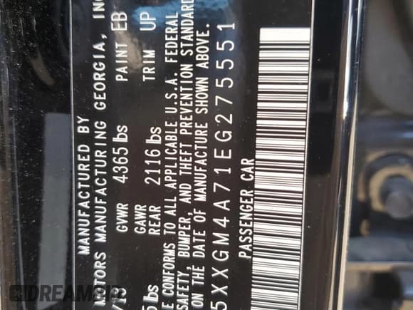 ✅ 2014 Kia Optima LX • VIN: 5XXGM4A71EG275551 • Lot: 80135945. Listed on Copart with 138,877 mi. Free auction sales archive from the USA and detailed vehicle history report at DreamBid. Image 13.