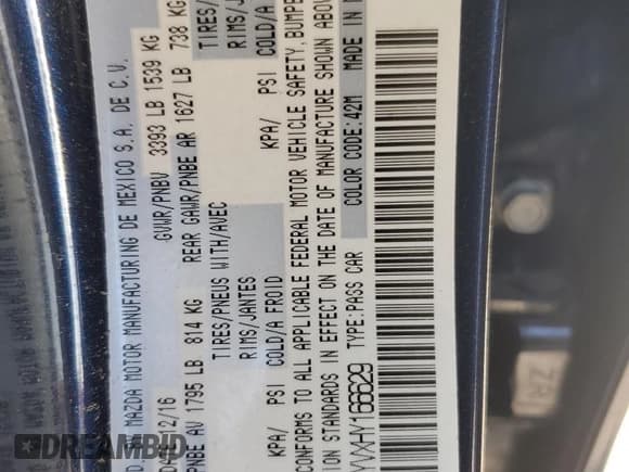 ✅ 2017 Toyota Yaris • VIN: 3MYDLBYVXHY166629 • Лот: 71481345. Опубликован ранее на Copart с пробегом 106 573 миль. Бесплатный доступ к архиву аукционных продаж из США и подробный отчёт об истории автомобиля на DreamBid. Изображение 12.