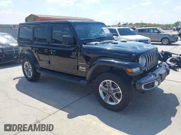 ✅ 2018 Jeep Wrangler Unlimited Sahara • VIN: 1C4HJXEN0JW199580 • Lot: 43341463. Wystawiony na IAAI z przebiegiem 82 993 mil. Bezpłatny archiwum sprzedaży aukcyjnych z USA i szczegółowy raport historii pojazdu na DreamBid. Zdjęcie 1.