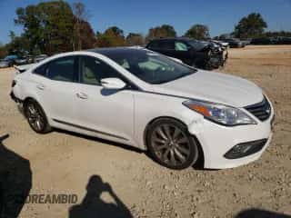 2015 Hyundai Azera Limited with VIN KMHFH4JGXFA476485, listed as a Copart auction lot 77338624 with 111,056 mi miles and Salvage title. Bid and sale history available at DreamBid. Image 4.