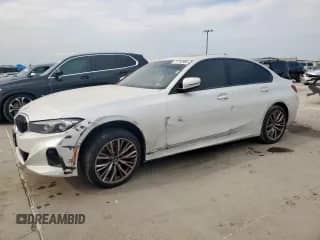 2023 BMW 3 Series 330i xDrive z VIN 3MW89FF01P8D57221, wystawiony jako Copart lot #71742965 z przebiegiem 44 395 mil mil oraz Szkoda całkowita • Salvage title. Historia ofert i sprzedaży dostępna na DreamBid. Obrazek 1.