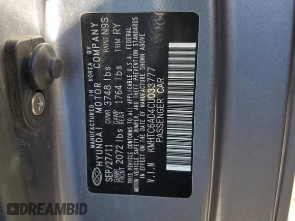 2012 Hyundai Veloster w/Red Int z VIN KMHTC6AD4CU033777, wystawiony jako Copart lot #72250544 z przebiegiem 136 087 mil mil oraz Szkoda całkowita • Salvage title. Historia ofert i sprzedaży dostępna na DreamBid. Obrazek 12.