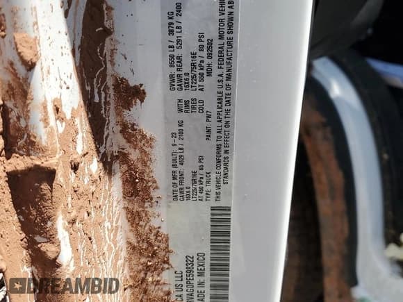 ✅ 2023 Ram ProMaster Cargo • VIN: 3C6LRVAG0PE598322 • Лот: 69877715. Опубликован ранее на Copart с пробегом 76 034 миль. Бесплатный доступ к архиву аукционных продаж из США и подробный отчёт об истории автомобиля на DreamBid. Изображение 12.