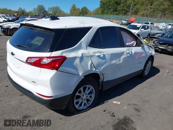 ✅ 2021 Chevrolet Equinox LS • VIN: 3GNAXSEV9MS177393 • Lot: 43393944. Listed on IAAI with 65,872 mi. Free auction sales archive from the USA and detailed vehicle history report at DreamBid. Image 4.