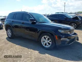 2023 Jeep Grand Cherokee Limited with VIN 1C4RJGBG0PC564084, listed as a IAAI auction lot 43188408 with 53,444 mi miles and . Bid and sale history available at DreamBid. Image 1.