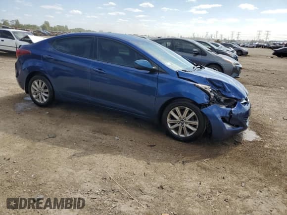 ✅ 2016 Hyundai Elantra SE • VIN: 5NPDH4AE7GH786548 • Lot: 70961195. Listed on Copart with 143,154 mi. Free auction sales archive from the USA and detailed vehicle history report at DreamBid. Image 4.