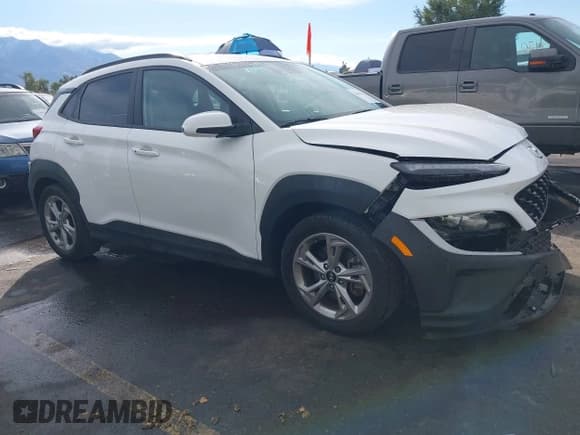 ✅ 2023 Hyundai Kona SEL • VIN: KM8K6CAB4PU937635 • Лот: 43465806. Опубликован ранее на IAAI с пробегом 28 375 миль. Бесплатный доступ к архиву аукционных продаж из США и подробный отчёт об истории автомобиля на DreamBid. Изображение 1.