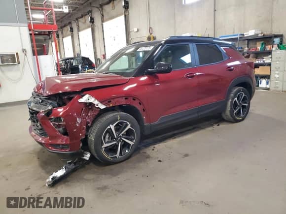 2023 Chevrolet TrailBlazer RS с VIN KL79MUSL4PB051300, выставлен на аукционе Copart как лот 90470125 с пробегом 49 741 миль миль и Списание • Salvage title. История ставок и продаж доступна на DreamBid. Изображение 1.