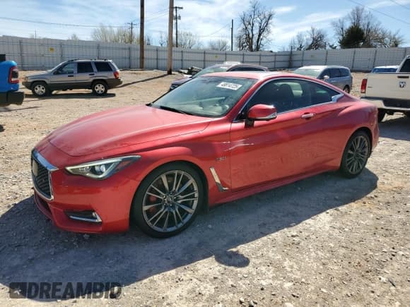 ✅ 2017 Infiniti Q60 Red Sport 400 • VIN: JN1FV7EK7HM610502 • Лот: 48814725. Опубликован ранее на Copart с пробегом 94 925 миль. Бесплатный доступ к архиву аукционных продаж из США и подробный отчёт об истории автомобиля на DreamBid. Изображение 1.
