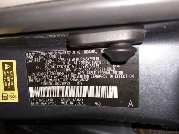 ✅ 2011 Toyota Highlander Limited • VIN: 5TDYK3EH4BS030499 • Lot: 43855271. Listed on IAAI with 162,881 mi. Free auction sales archive from the USA and detailed vehicle history report at DreamBid. Image 9.