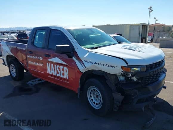 ✅ 2021 Chevrolet Silverado 1500 Work Truck • VIN: 1GCRWAEF0MZ121847 • Lot: 43165918. Listed on IAAI with 88,325 mi. Free auction sales archive from the USA and detailed vehicle history report at DreamBid. Image 6.