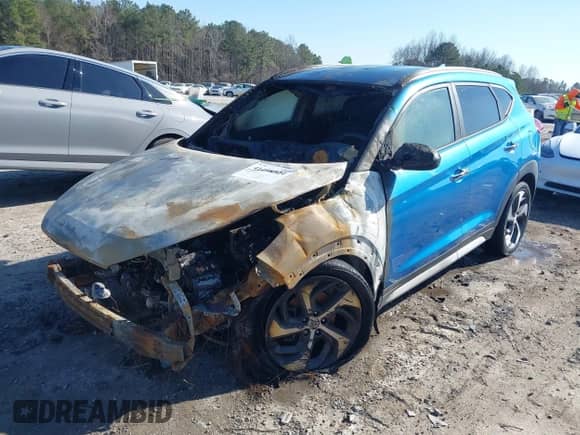 2018 Hyundai Tucson Limited with VIN KM8J33A25JU695191, listed as a IAAI auction lot 41498324 with Not provided miles and . Bid and sale history available at DreamBid. Image 2.