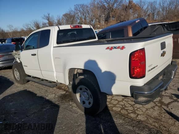 2018 Chevrolet Colorado 4WD Work Truck with VIN 1GCHTBEN2J1149726, listed as a Copart auction lot 81239914 with 49,771 mi miles and Salvage title. Bid and sale history available at DreamBid. Image 2.