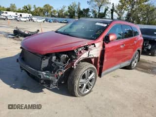 2016 Hyundai Santa Fe Limited z VIN KM8SRDHF1GU145593, wystawiony jako Copart lot #72781794 z przebiegiem 105 084 mil mil oraz Szkoda całkowita • Salvage title. Historia ofert i sprzedaży dostępna na DreamBid. Obrazek 1.