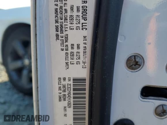 ✅ 2014 Dodge Challenger SXT • VIN: 2C3CDYAG4EH143620 • Lot: 44043265. Wystawiony na Copart z przebiegiem 286 456 mil. Bezpłatny archiwum sprzedaży aukcyjnych z USA i szczegółowy raport historii pojazdu na DreamBid. Zdjęcie 14.