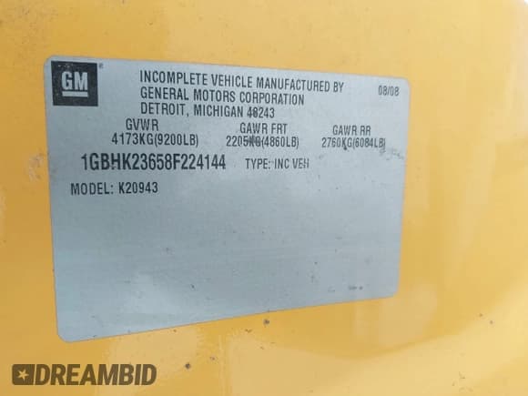 ✅ 2008 Chevrolet Silverado 2500HD • VIN: 1GBHK23658F224144 • Лот: 42512936. Опубликован ранее на IAAI с пробегом 234 333 миль. Бесплатный доступ к архиву аукционных продаж из США и подробный отчёт об истории автомобиля на DreamBid. Изображение 9.