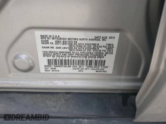 2013 Mitsubishi Outlander ES z VIN 4A4AP3AU7DE003014, wystawiony jako Copart lot #69355425 z przebiegiem 168 413 mil mil oraz Czysty tytuł • Clean title. Historia ofert i sprzedaży dostępna na DreamBid. Obrazek 13.