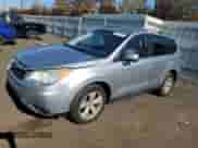 2015 Subaru Forester Premium with VIN JF2SJADC9FH477313, listed as a Copart auction lot 90075575 with 56,073 mi miles and Salvage title. Bid and sale history available at DreamBid. Image 1.