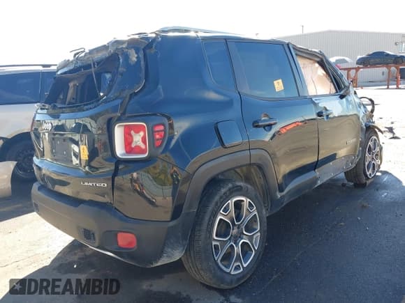 ✅ 2016 Jeep Renegade Limited • VIN: ZACCJBDT5GPC66113 • Lot: 43539339. Listed on IAAI with Not provided. Free auction sales archive from the USA and detailed vehicle history report at DreamBid. Image 4.