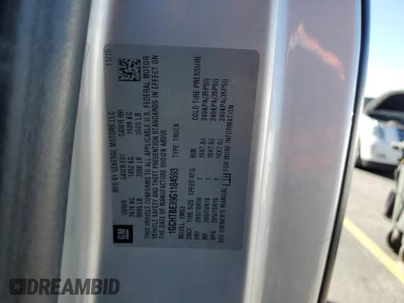 2016 Chevrolet Colorado 4WD WT с VIN 1GCHTBE39G1184593, выставлен на аукционе Copart как лот 63555275 с пробегом 155 461 миль миль и Списание • Salvage title. История ставок и продаж доступна на DreamBid. Изображение 12.