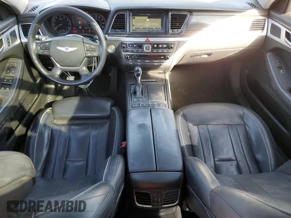 2015 Hyundai Genesis 3.8L z VIN KMHGN4JE2FU077886, wystawiony jako Copart lot #76945744 z przebiegiem 872 mil mil oraz Szkoda całkowita • Salvage title. Historia ofert i sprzedaży dostępna na DreamBid. Obrazek 8.