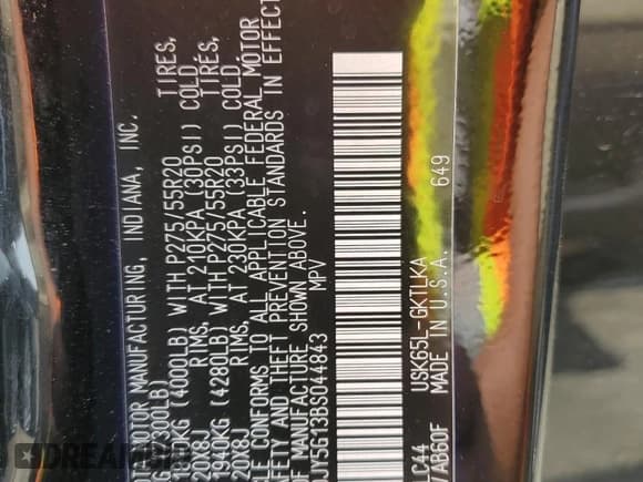 ✅ 2011 Toyota Sequoia Limited • VIN: 5TDJY5G13BS044843 • Lot: 59285055. Listed on Copart with 150,248 mi. Free auction sales archive from the USA and detailed vehicle history report at DreamBid. Image 13.