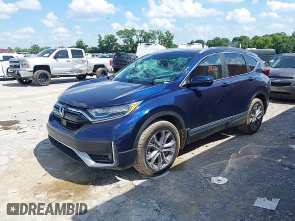 ✅ 2020 Honda CR-V Touring • VIN: 5J6RW2H91LL013051 • Лот: 42718756. Опубликован ранее на IAAI с пробегом 72 629 миль. Бесплатный доступ к архиву аукционных продаж из США и подробный отчёт об истории автомобиля на DreamBid. Изображение 2.