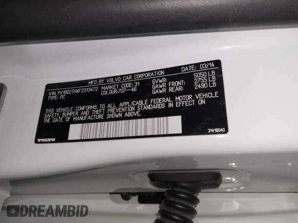 ✅ 2015 Volvo S60 T6 R-Design Platinum • VIN: YV1902THXF2313472 • Lot: 41454201. Wystawiony na IAAI z przebiegiem 64 106 mil. Bezpłatny archiwum sprzedaży aukcyjnych z USA i szczegółowy raport historii pojazdu na DreamBid. Zdjęcie 9.