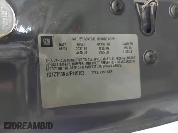 2007 Chevrolet Malibu Maxx LT z VIN 1G1ZT68N67F110102, wystawiony jako IAAI lot #42220947 z przebiegiem 308 974 mil mil oraz . Historia ofert i sprzedaży dostępna na DreamBid. Obrazek 9.
