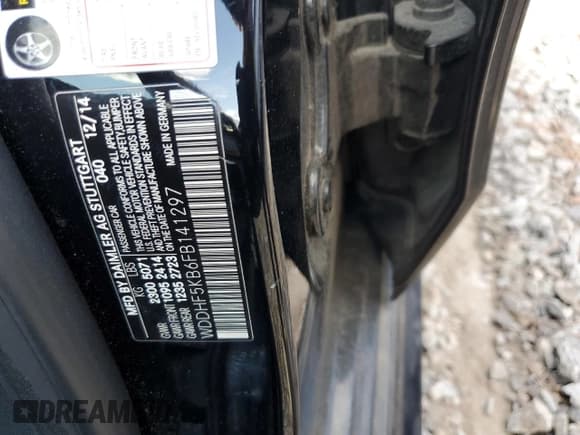 ✅ 2015 Mercedes-Benz E 350 Sport • VIN: WDDHF5KB6FB141297 • Lot: 92892765. Listed on Copart with 110,971 mi. Free auction sales archive from the USA and detailed vehicle history report at DreamBid. Image 12.