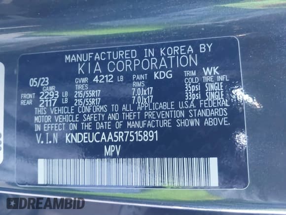 ✅ 2024 Kia Seltos S • VIN: KNDEUCAA5R7515891 • Lot: 43541350. Wystawiony na IAAI z przebiegiem 26 172 mil. Bezpłatny archiwum sprzedaży aukcyjnych z USA i szczegółowy raport historii pojazdu na DreamBid. Zdjęcie 9.