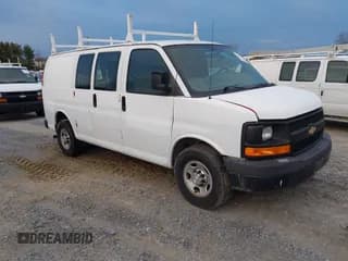 ✅ 2015 Chevrolet Express Cargo • VIN: 1GCWGFCF3F1215870 • Lot: 43807752. Listed on IAAI with 196,987 mi. Free auction sales archive from the USA and detailed vehicle history report at DreamBid. Image 1.
