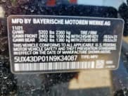 ✅ 2022 BMW X3 sDrive30i • VIN: 5UX43DP01N9K34087 • Lot: 84762795. Wystawiony na Copart z przebiegiem 42 262 mil. Bezpłatny archiwum sprzedaży aukcyjnych z USA i szczegółowy raport historii pojazdu na DreamBid. Zdjęcie 13.