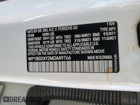 ✅ 2021 Porsche Cayenne GTS • VIN: WP1BG2AY2MDA49766 • Лот: 86319104. Опубликован ранее на Copart с пробегом 54 751 миль. Бесплатный доступ к архиву аукционных продаж из США и подробный отчёт об истории автомобиля на DreamBid. Изображение 13.