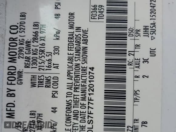 ✅ 2015 Ford Transit Connect XLT • VIN: NM0LS7F77F1201074 • Лот: 58928045. Опубликован ранее на Copart с пробегом 182 968 миль. Бесплатный доступ к архиву аукционных продаж из США и подробный отчёт об истории автомобиля на DreamBid. Изображение 13.