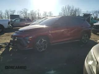 ✅ 2024 Hyundai Kona N Line • VIN: KM8HA3A37RU109860 • Лот: 43805175. Опубликован ранее на Copart с пробегом 10 653 миль. Бесплатный доступ к архиву аукционных продаж из США и подробный отчёт об истории автомобиля на DreamBid. Изображение 1.