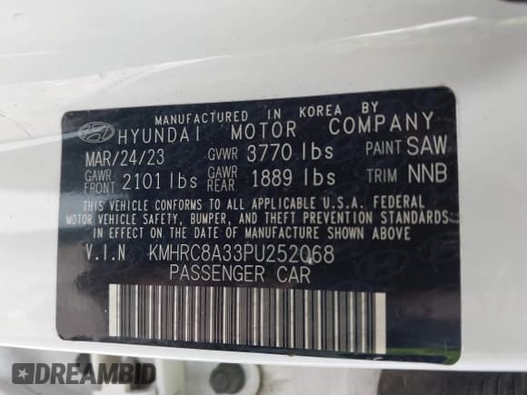 ✅ 2023 Hyundai Venue Limited • VIN: KMHRC8A33PU252068 • Лот: 43338569. Опубликован ранее на IAAI с пробегом 58 406 миль. Бесплатный доступ к архиву аукционных продаж из США и подробный отчёт об истории автомобиля на DreamBid. Изображение 9.