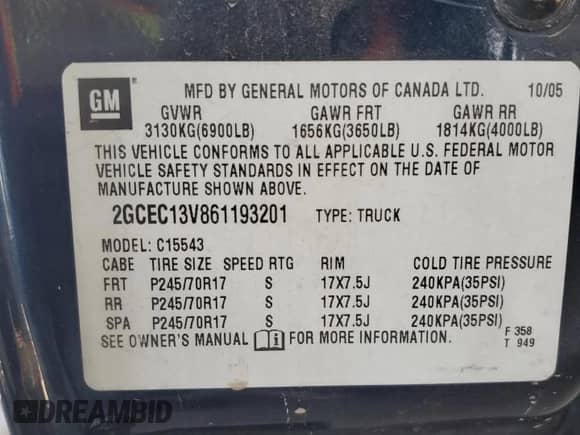 ✅ 2006 Chevrolet Silverado 1500 LS • VIN: 2GCEC13V861193201 • Lot: 70474854. Wystawiony na Copart z przebiegiem 141 938 mil mil. Skorzystaj z bezpłatnego archiwum sprzedaży aukcyjnych z USA i zobacz szczegółowy raport historii pojazdu na DreamBid. Zdjęcie 13.