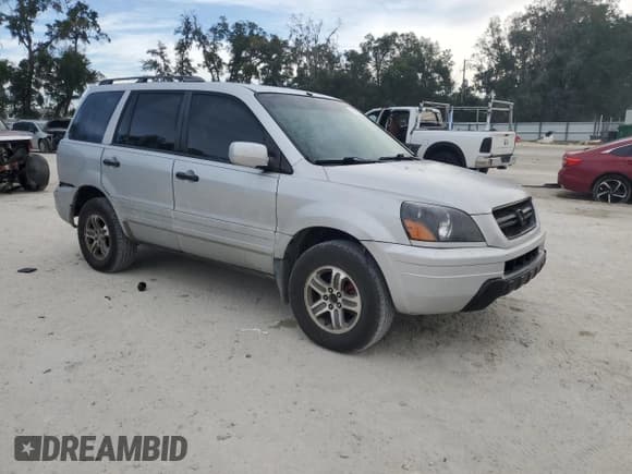 ✅ 2003 Honda Pilot EX • VIN: 2HKYF18753H563996 • Lot: 91808125. Listed on Copart with 185,840 mi. Free auction sales archive from the USA and detailed vehicle history report at DreamBid. Image 4.