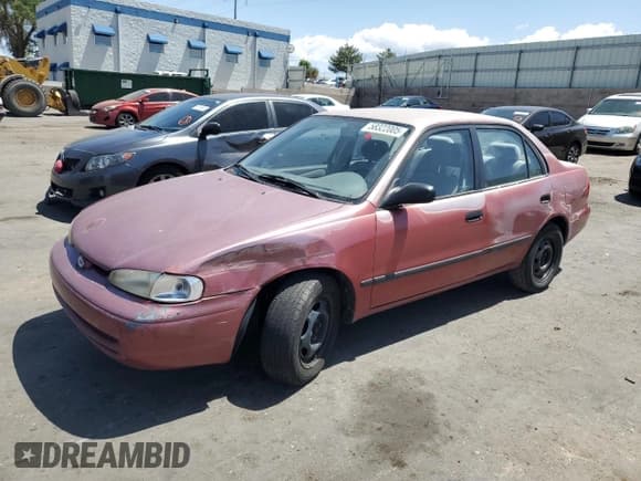 ✅ 1998 Chevrolet Prizm Lsi • VIN: 1Y1SK528XWZ413398 • Lot: 58322005. Listed on Copart with 191,792 mi. Free auction sales archive from the USA and detailed vehicle history report at DreamBid. Image 1.